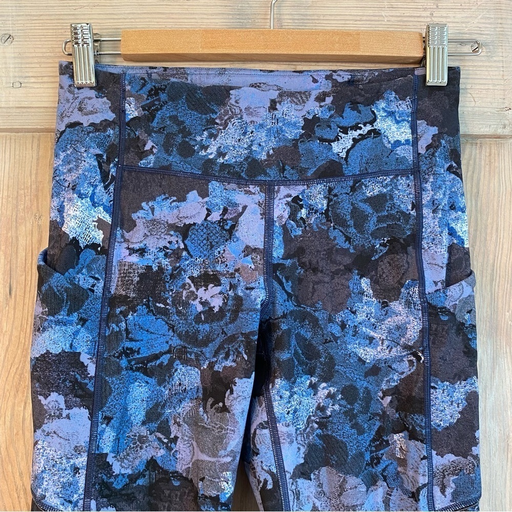 Lululemon Athletica Blue and Purple Speed Up Tights Leggings Women’s size 4 - Picture 3 of 9